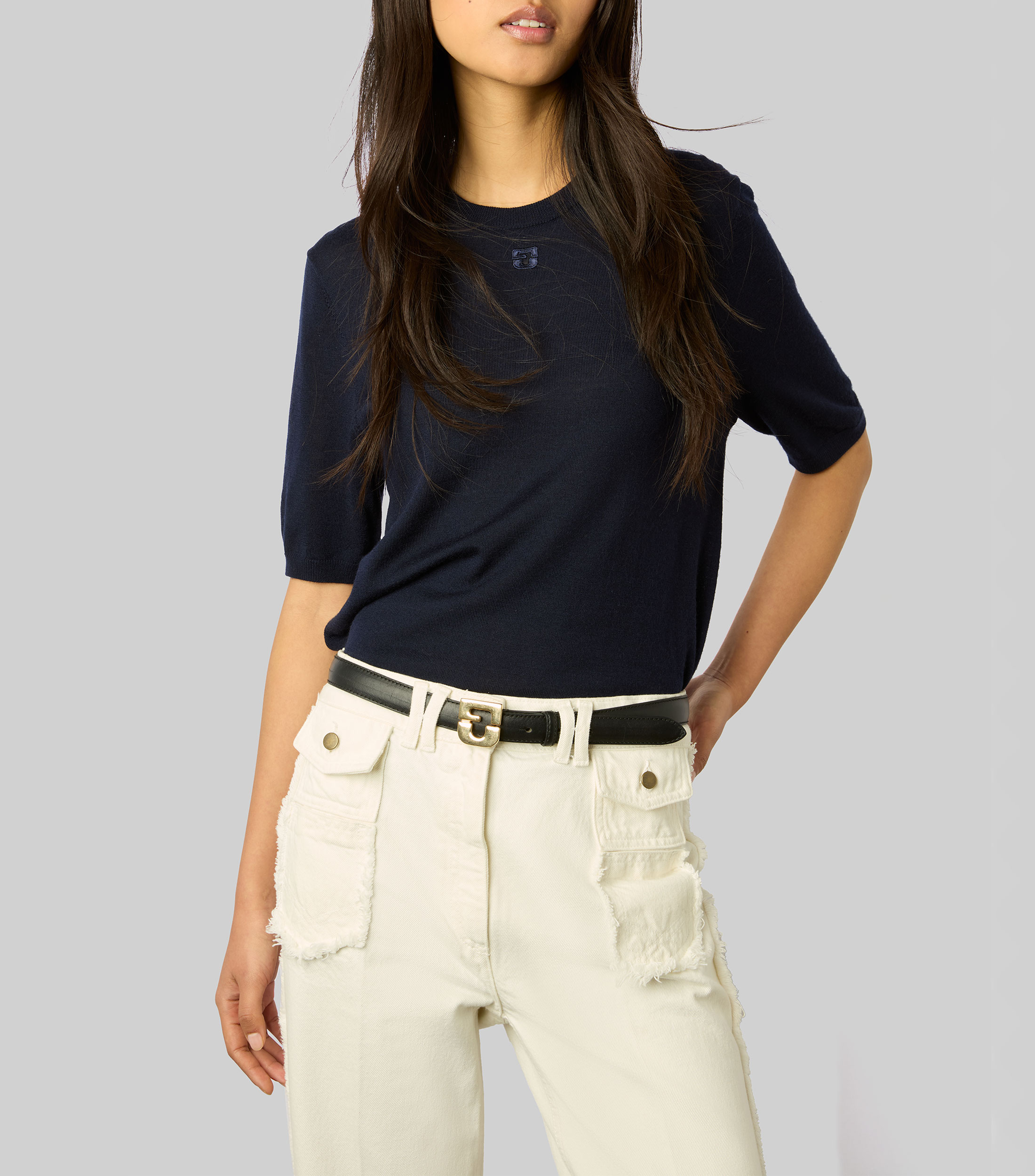 Sueter cuello redondo Mujer